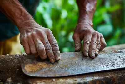 como afilar con piedra